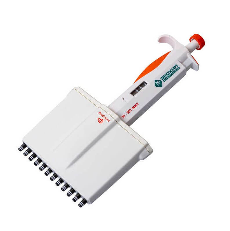 Dispenser Ecokhim MP-12-30-300 (30-300 µl, 12-channel, mechanical)