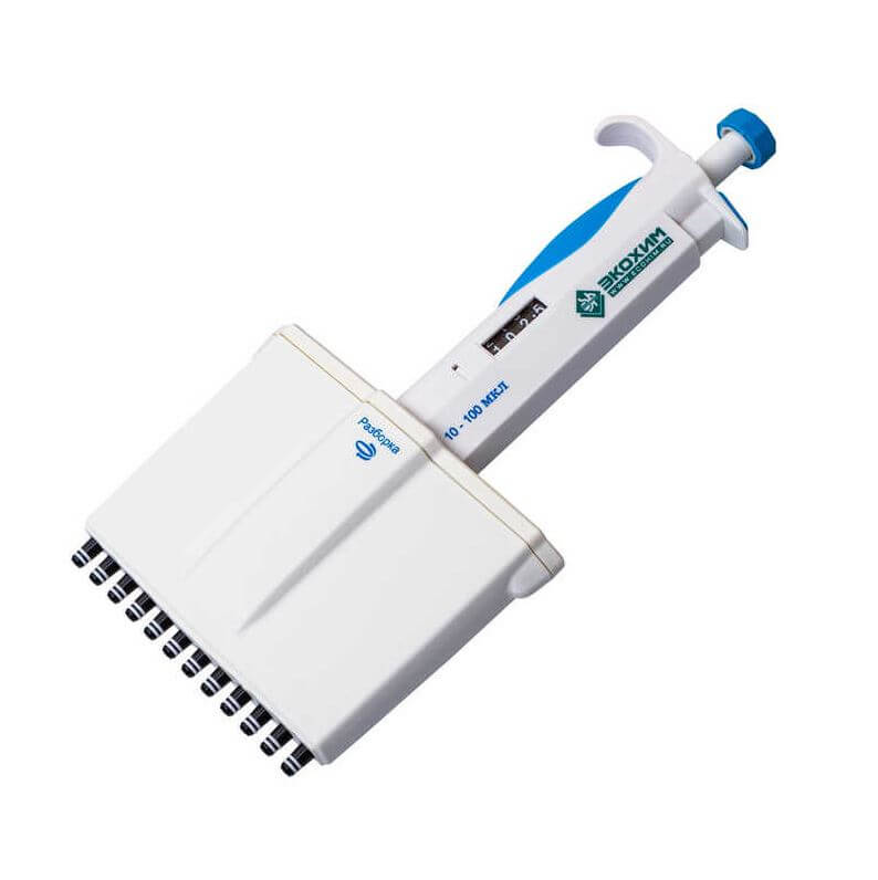 Dispenser Ecokhim MP-12-10-100 (10-100 µl, 12-channel, mechanical)
