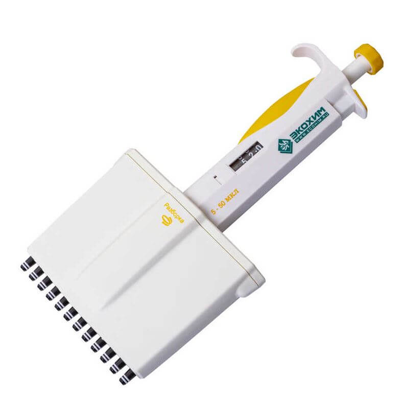 Dispenser Ecokhim MP-12-5-50 (5-50 µl, 12-channel, mechanical)