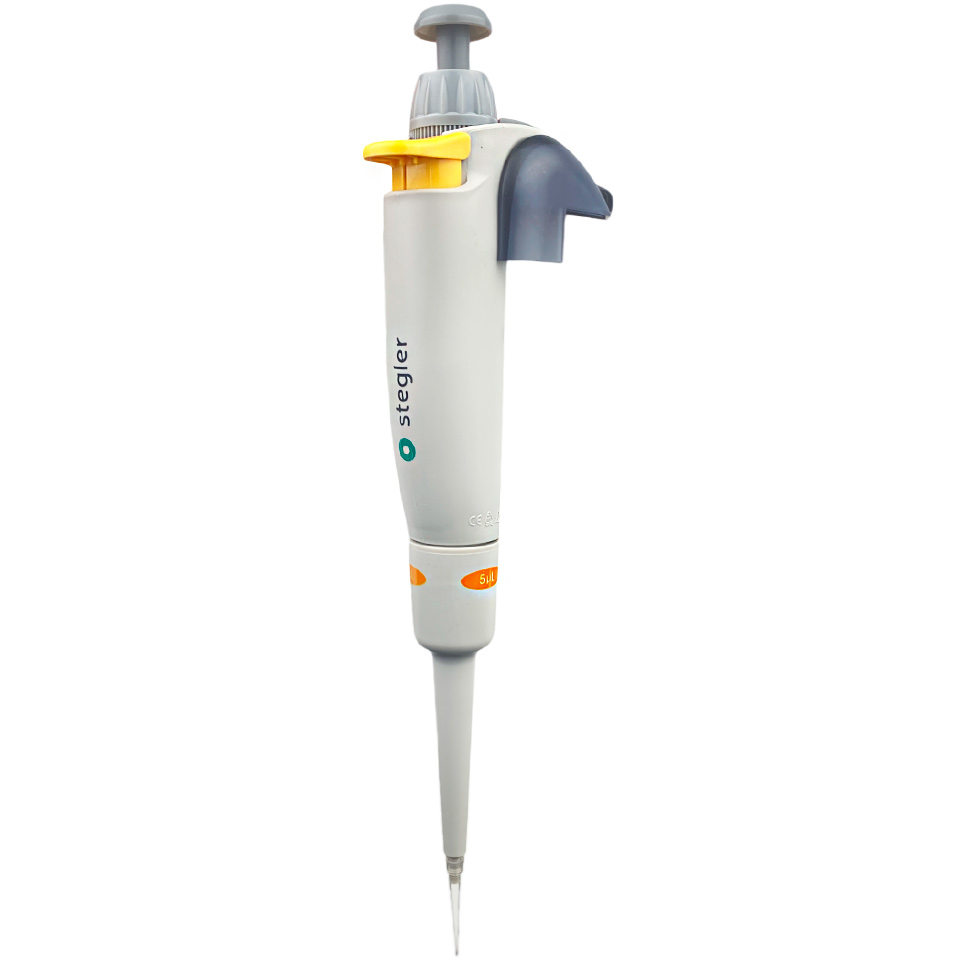 Single-channel constant volume dispenser Stegler SFA-1-5 (fixed volume, 5 µl, autoclavable)