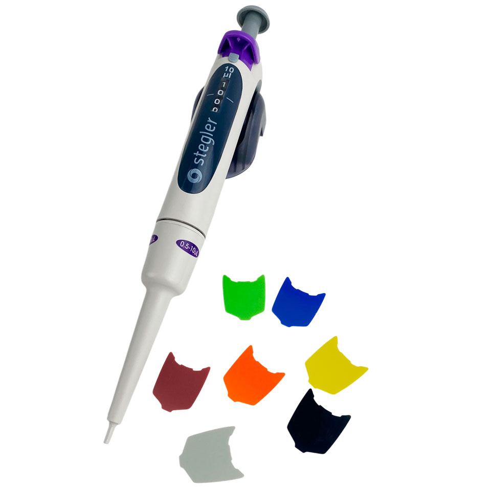 Single-channel variable volume dispenser Stegler SV-1-0.5-10 (0.5-10 µl, partially autoclavable)