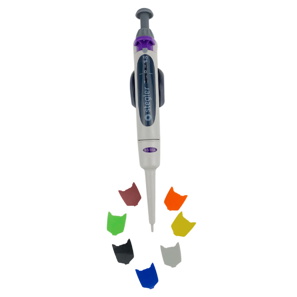 Single-channel variable volume dispenser Stegler SVA-1-0.5-10 (0.5-10 µl, fully autoclavable)
