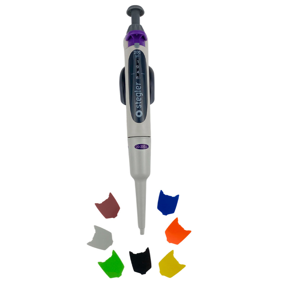 Single-channel variable volume dispenser Stegler SVA-1-2-20 (2-20 µl, fully autoclavable)