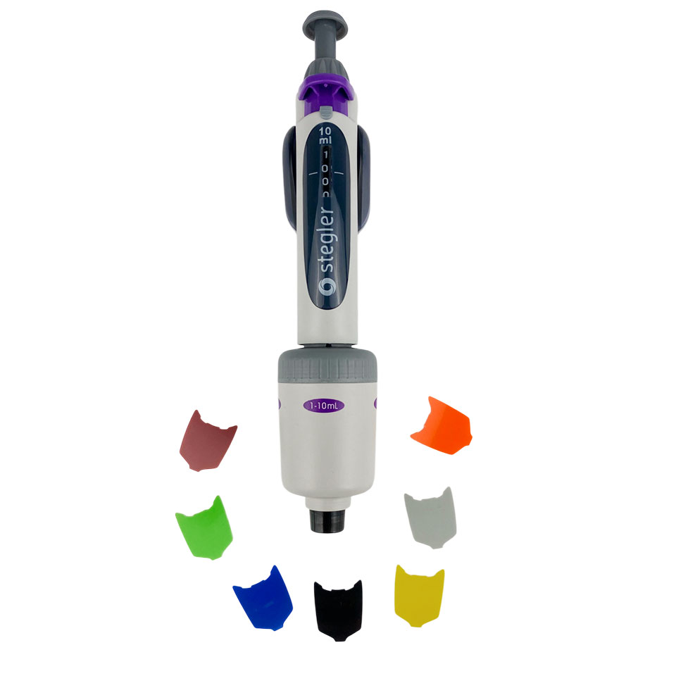 Single-channel variable volume dispenser Stegler SVA-1-1000-10000 (1000-10000 µl, fully autoclavable)