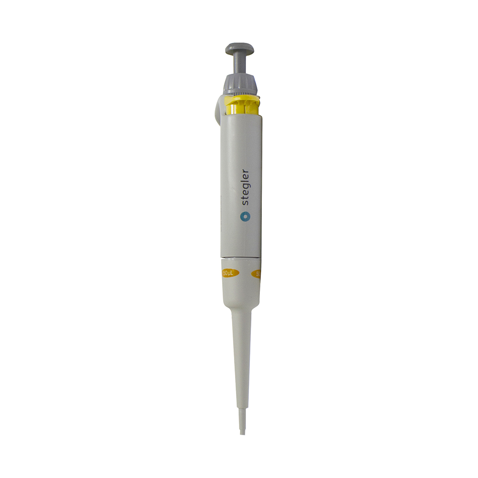 Single-channel constant volume dispenser Stegler SF-1-50 (fixed volume, 50 µl, partially autoclavable)