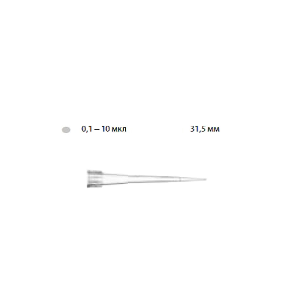 BIOHIT Optifit tip 0.1-10 µl (31.5 mm, 1000 pcs. in box, art. 790014)