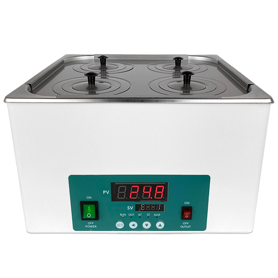 Water bath Stegler WB-4 (15 l, Troom +5...100 °C, 4 places)