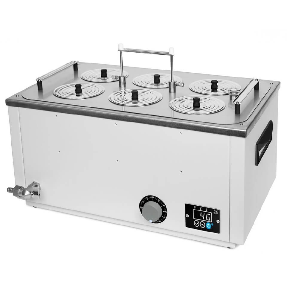 Laboratory bath Termex LB62 (19 l, Troom +5…+200 °C, 6 places)