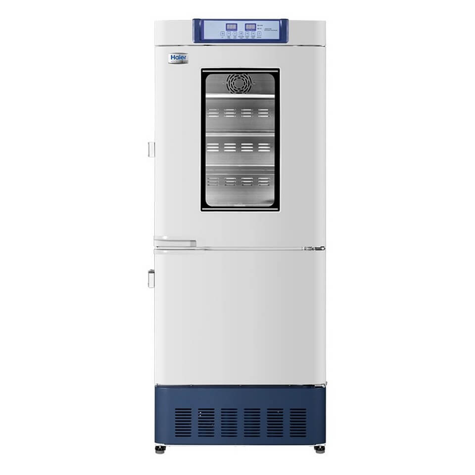 Pharmaceutical refrigerator with freezer Haier HYCD-282A (cold: 185 l, +2…+8 °C, frost: 97 l, -10…-40 °C)