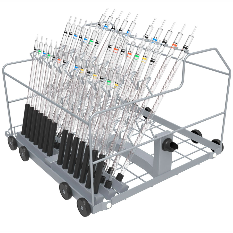 Basket for installing XPZ FA-Z11 modules (lower, injection, for serological pipettes)