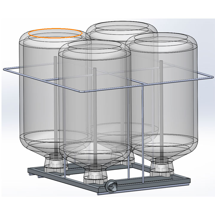 Injection module XPZ FA-L04/1 (4 places, for 10 l bottles)
