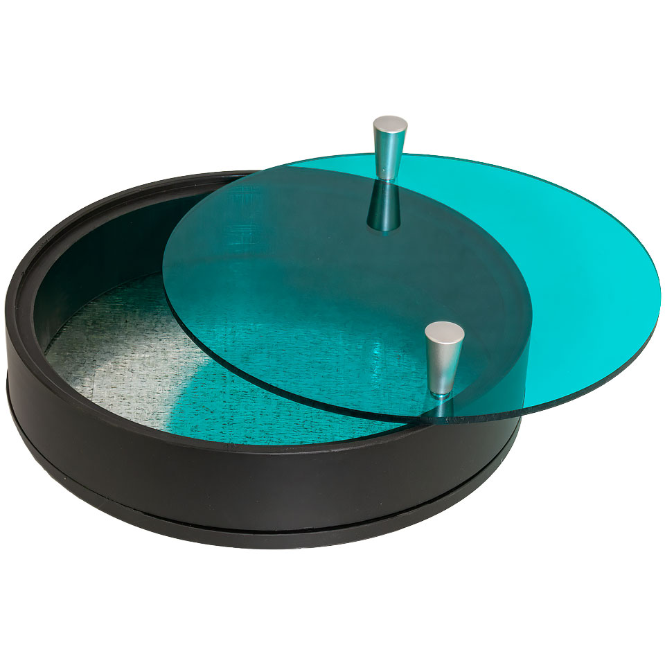 Cover and tray for laboratory sieves TAGLER SLK-200, diameter 200 mm