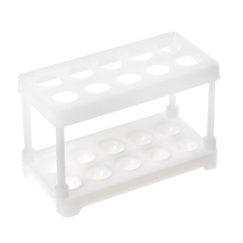Laboratory rack for test tubes ShLPP-10 (10 cavities, d=18mm, polypropylene)