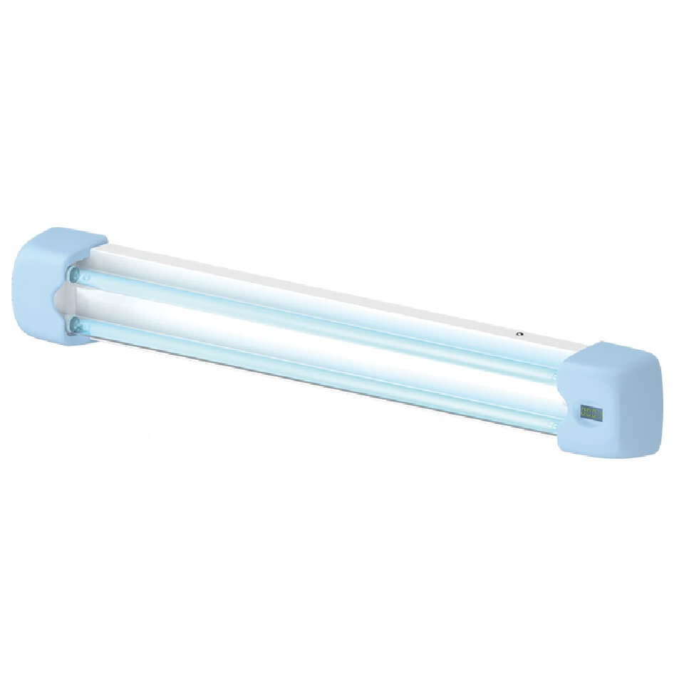 Irradiator KRONT OBN-150-SE with lamps (2x30, wall-mounted, lamp hours counter)