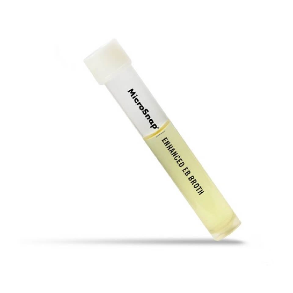 Enrichment broth MicroSnap Enchanced EB Broth, 9 ml, for Enterobacteriaceae / Coliform bacteria / E.coli, 100 pcs./pack, art. ASY0400