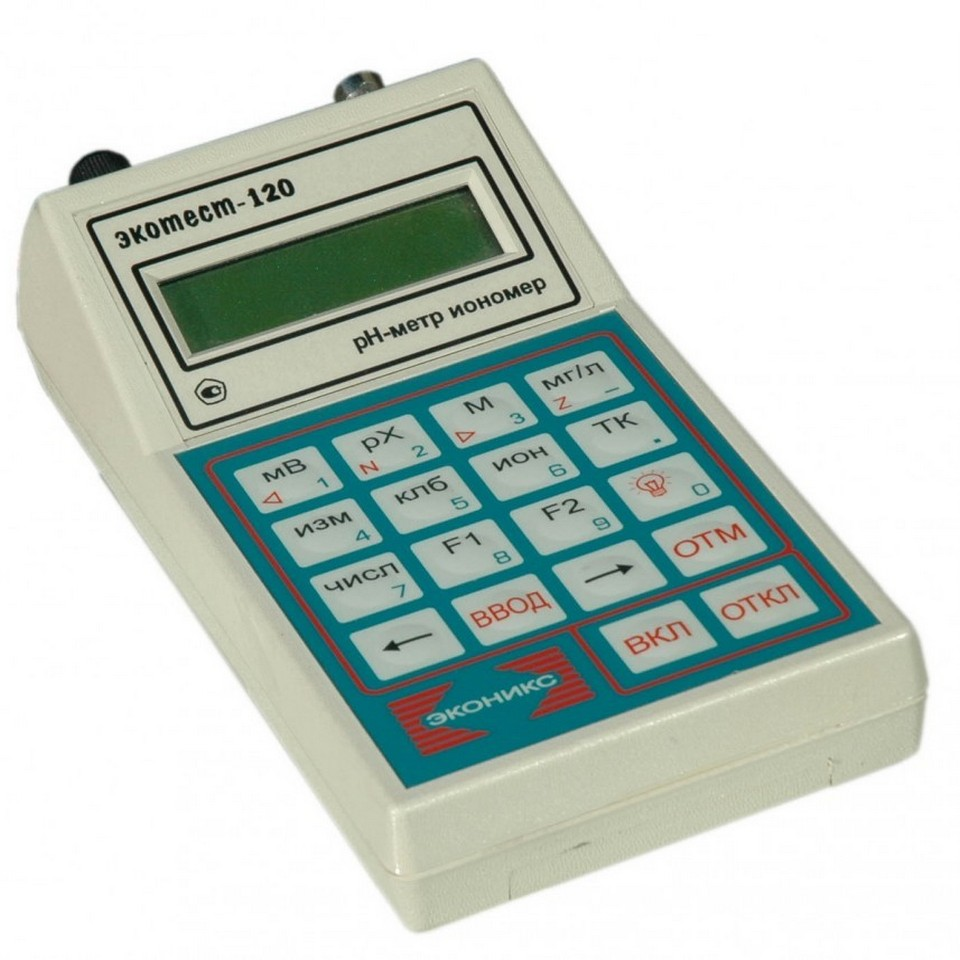 Ion meter Ekoniks Ecotest-120-pH-M (high-precision, with combined electrode)