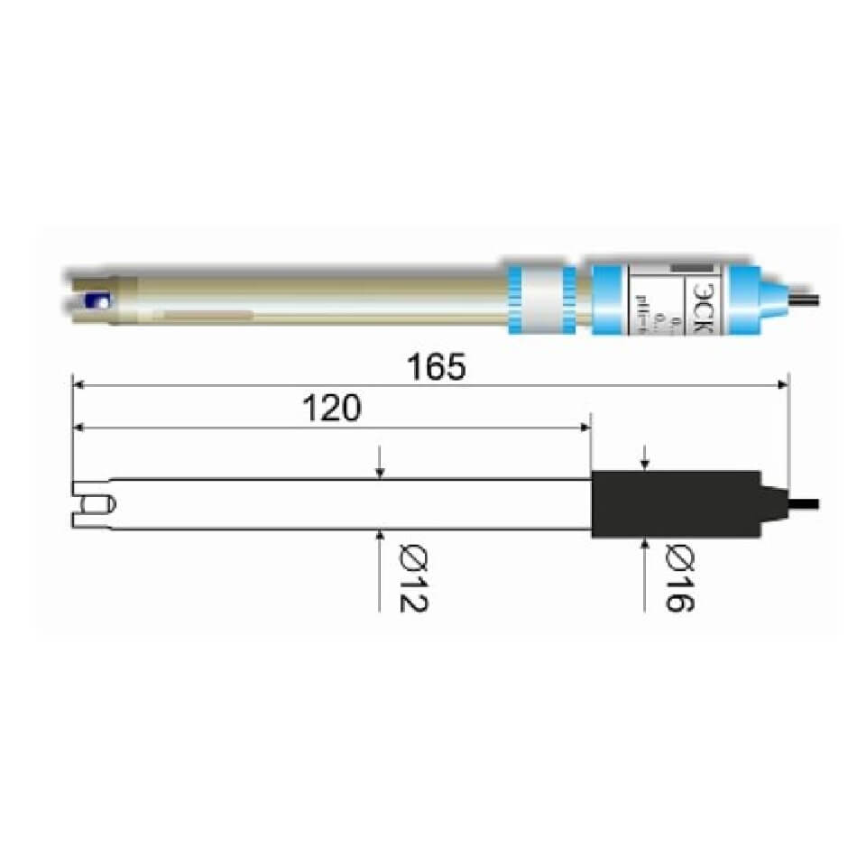 Combined electrode ESK-10607/7 (glass)