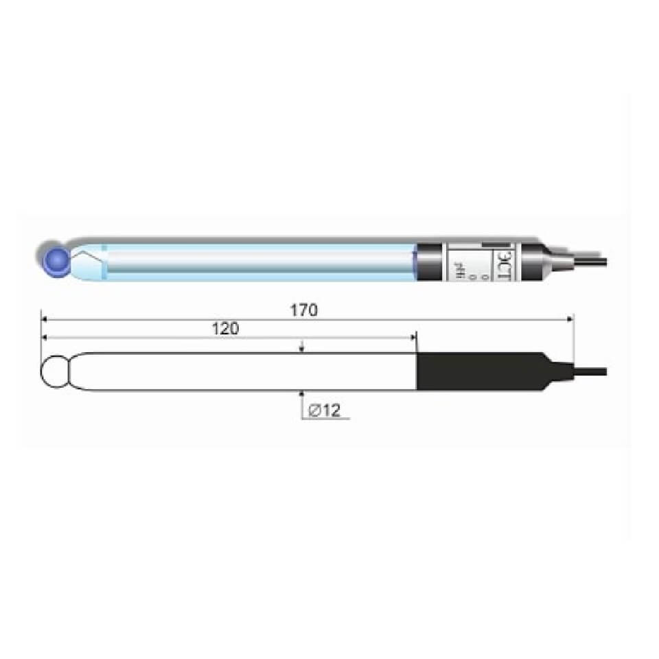 pH electrode EST-0601 (glass, solid contact)