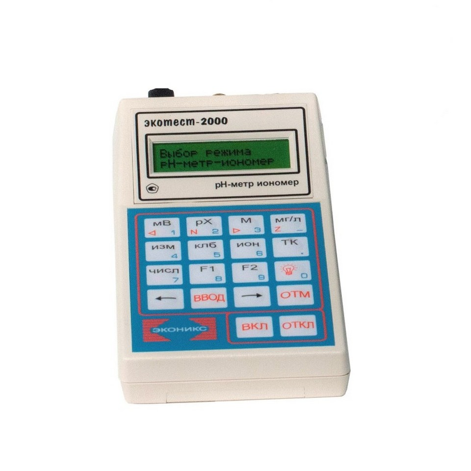 Multiparameter meter Ecotest-2000-pH (with combined electrode Ekom-pH-com)