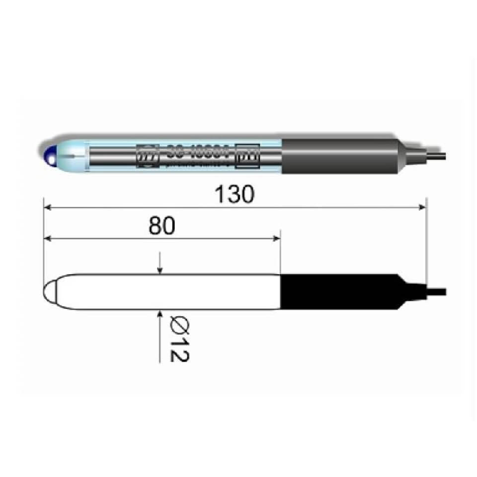 Industrial pH electrode ES-10604/7 (glass)