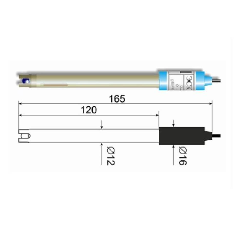 Combined electrode ESK-10608/7 (glass)