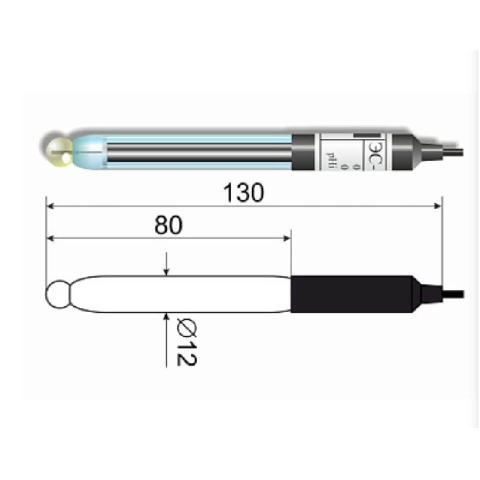 pH electrode ES-10102/10 (glass)