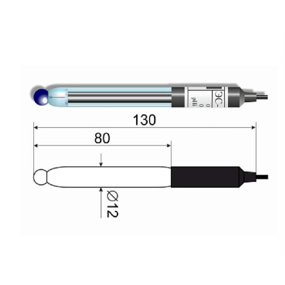 Industrial pH electrode ES-10602/4 (glass)