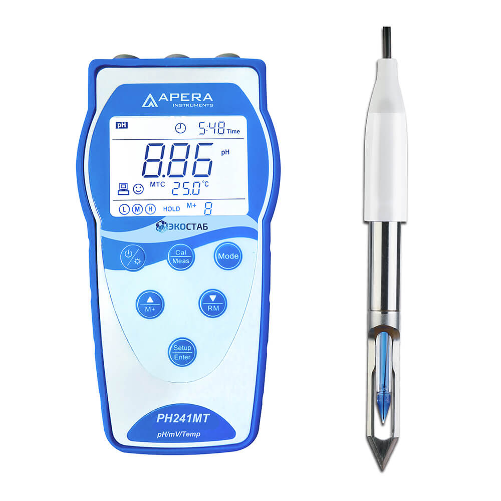 Portable pH meter ECOSTAB PH241MT for meat