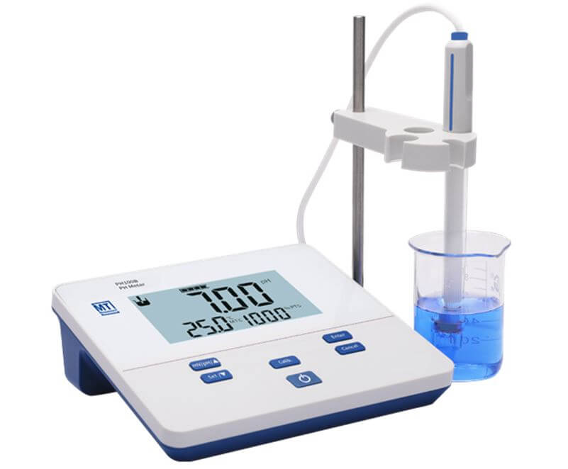 Tabletop pH meter PH100B with electrode E-201F, MT-02600321C00