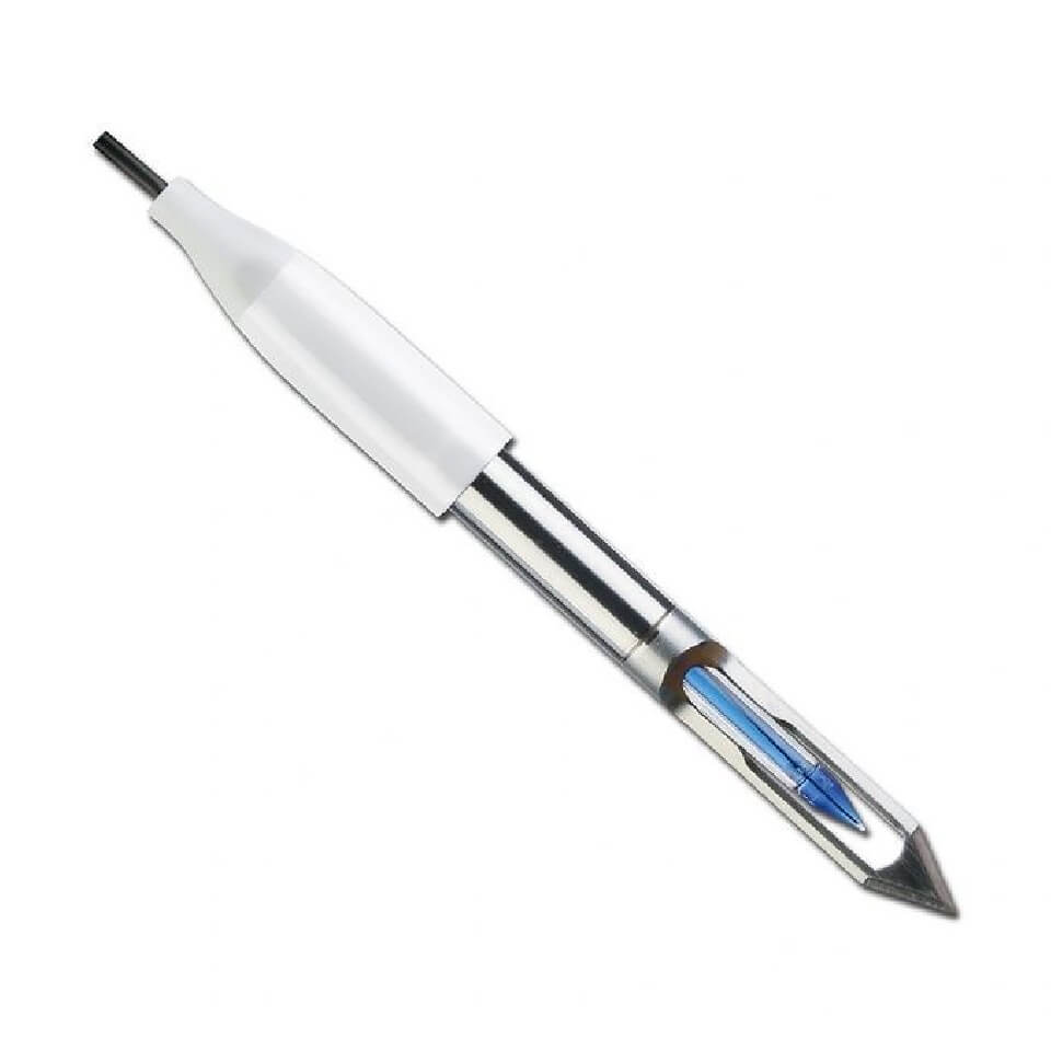 pH electrode ECOSTAB LabSen763 for meat, titanium blade tip, with temperature sensor