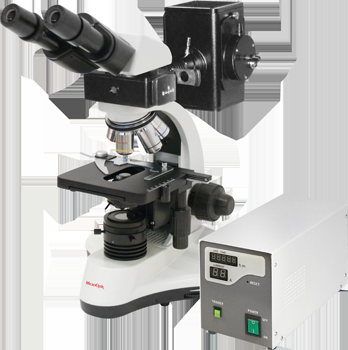 MicroOptix MX-300 F microscope with ICO Infinitive optics (binocular, fluorescent)