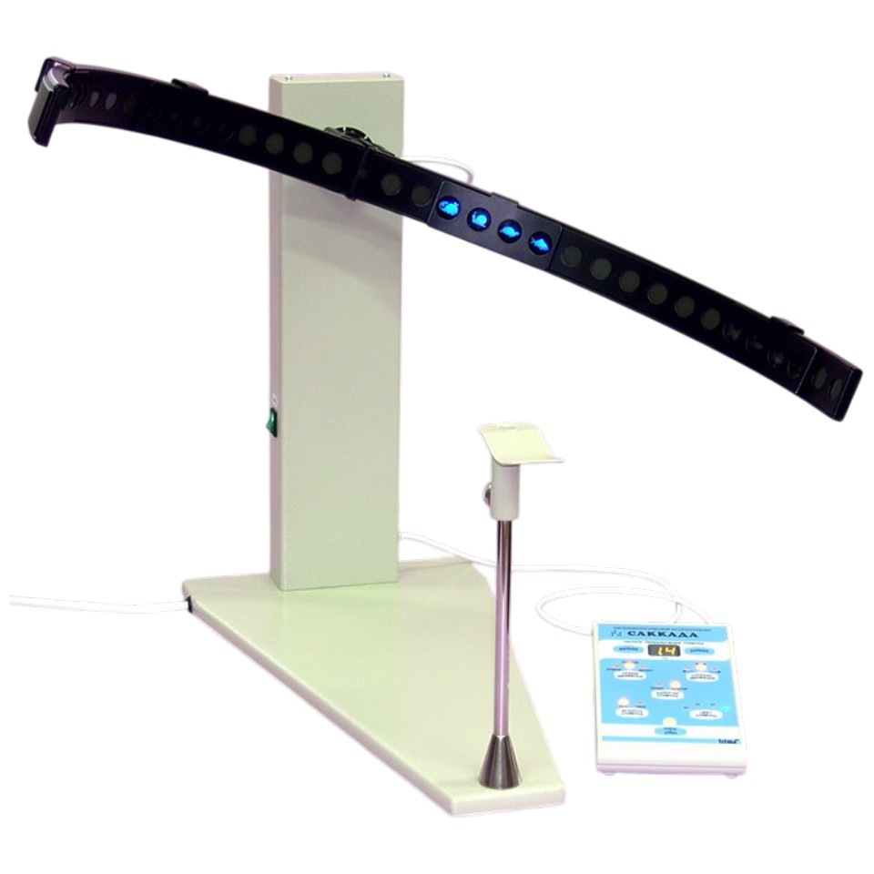 Ophthalmic apparatus for training the oculomotor muscles Trim SACCADA