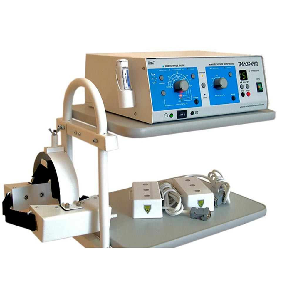Device for magnetic laser therapy Trima TRANSCRANIO