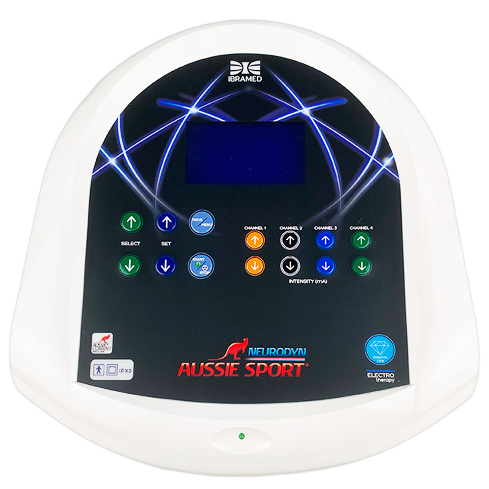 Device for electrotherapy and electrical stimulation Ibramed Neurodyn Aussie Sport (4 channels)