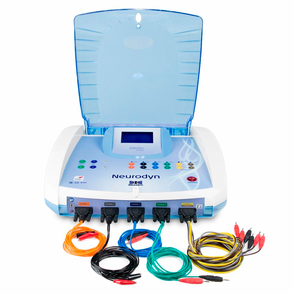Device for electrotherapy and electrical stimulation Ibramed Neurodyn (6 channels)