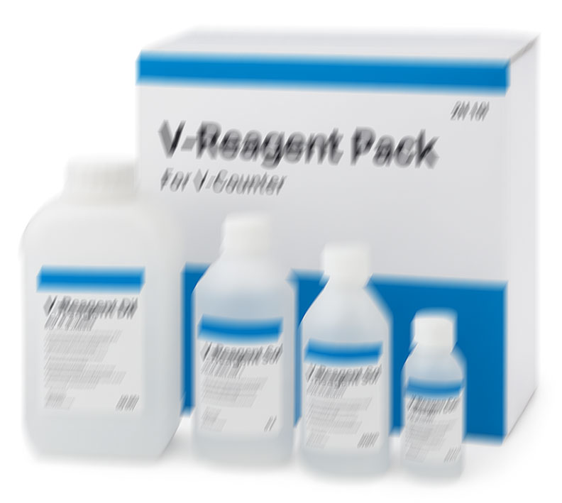 Reagent set V-Reagent Pack for 1800 tests (in closed mode) for the V-Counter Analyzer