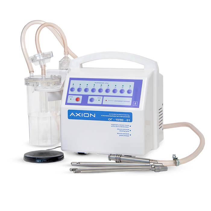 Vacuum aspiration gynecological suction device OG-10/90-01 for abortion, AXION