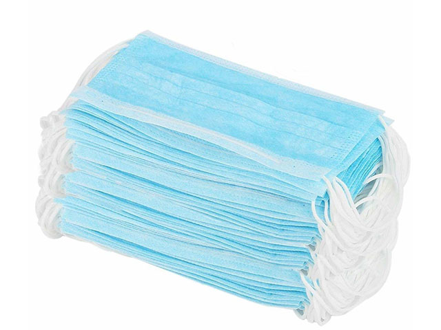 Three-layer disposable hygienic protective mask 4500 pcs per box.