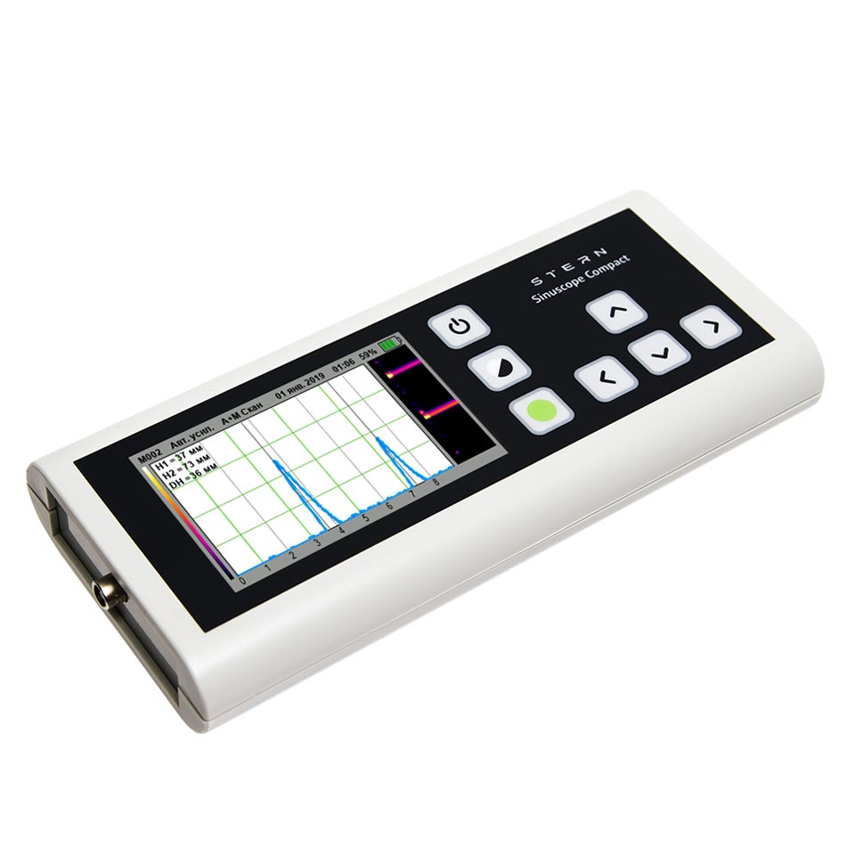 Device for ultrasound diagnostics of the nasal and frontal sinuses Stern Sinuscope Compact (echosinuscope)