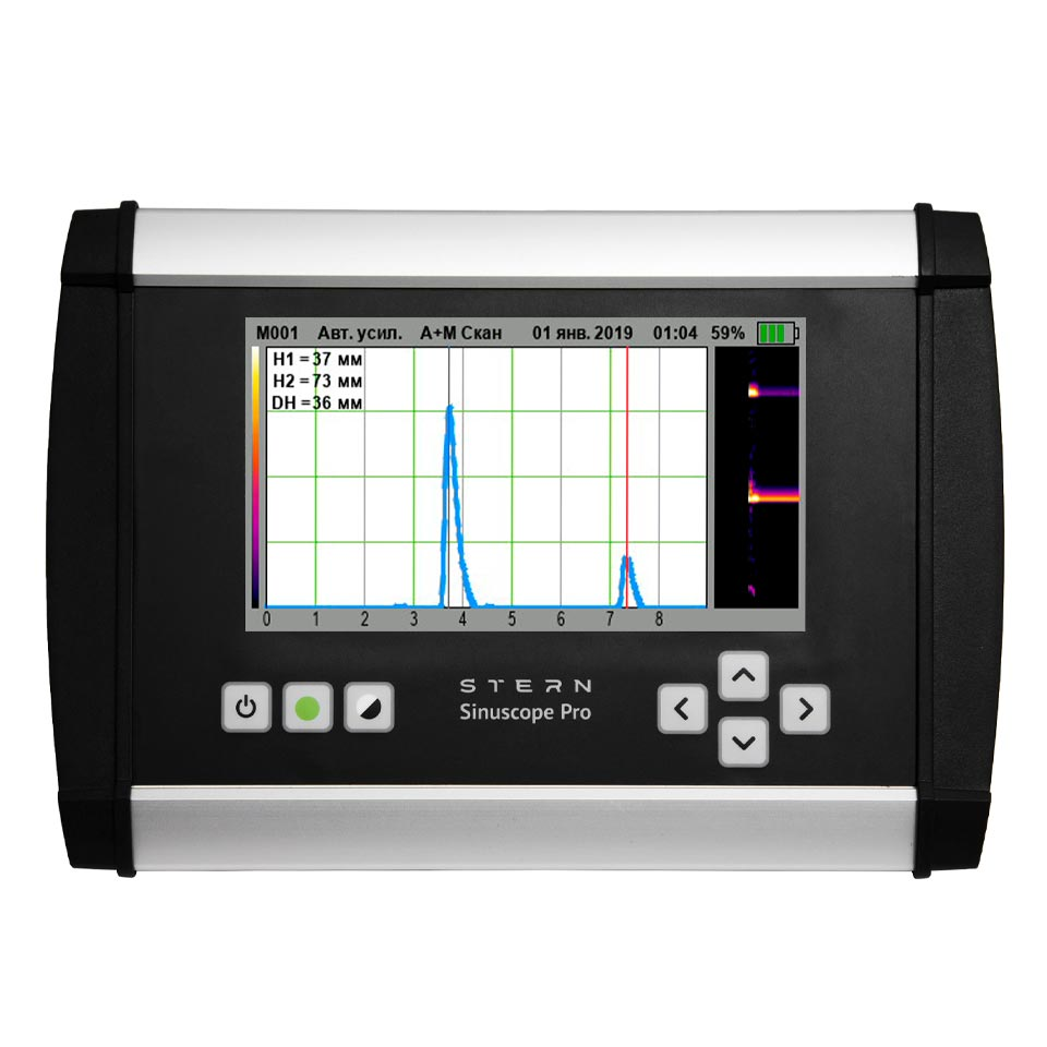 Device for ultrasound diagnostics of the nasal and frontal sinuses Stern Sinuscope Pro (echosinuscope)