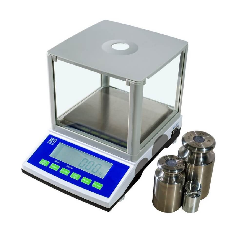 Portable scales MT-H2002E (2000 g, 0.01 g, external calibration) MT-03220604 with verification