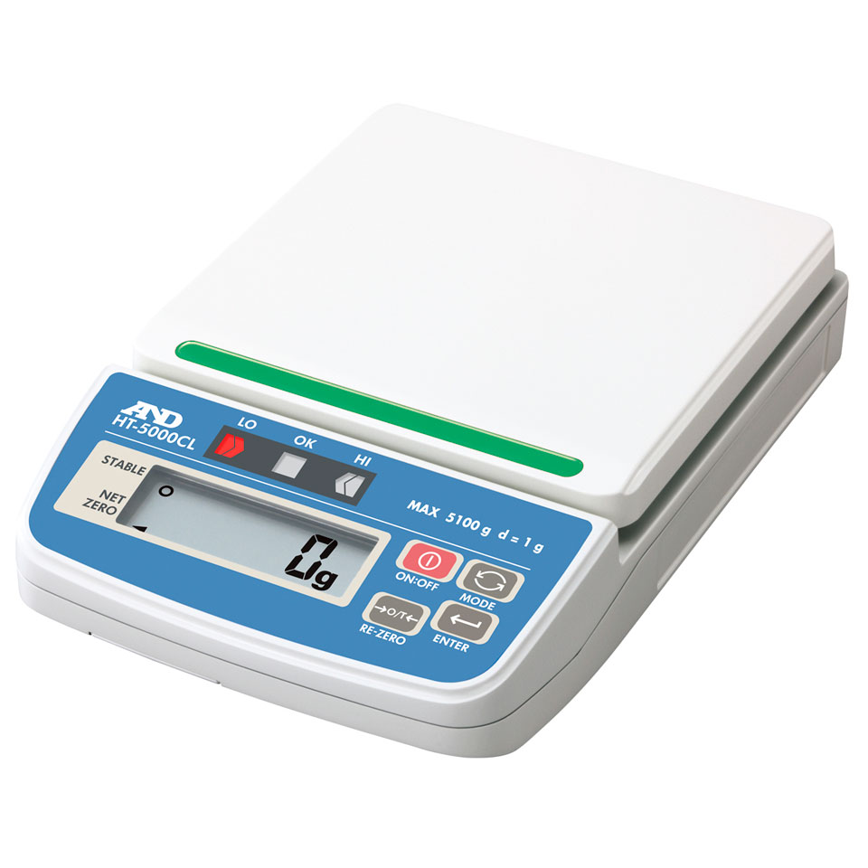 Laboratory scales AND HT-5000CL (5100 g, 1 g, external calibration)