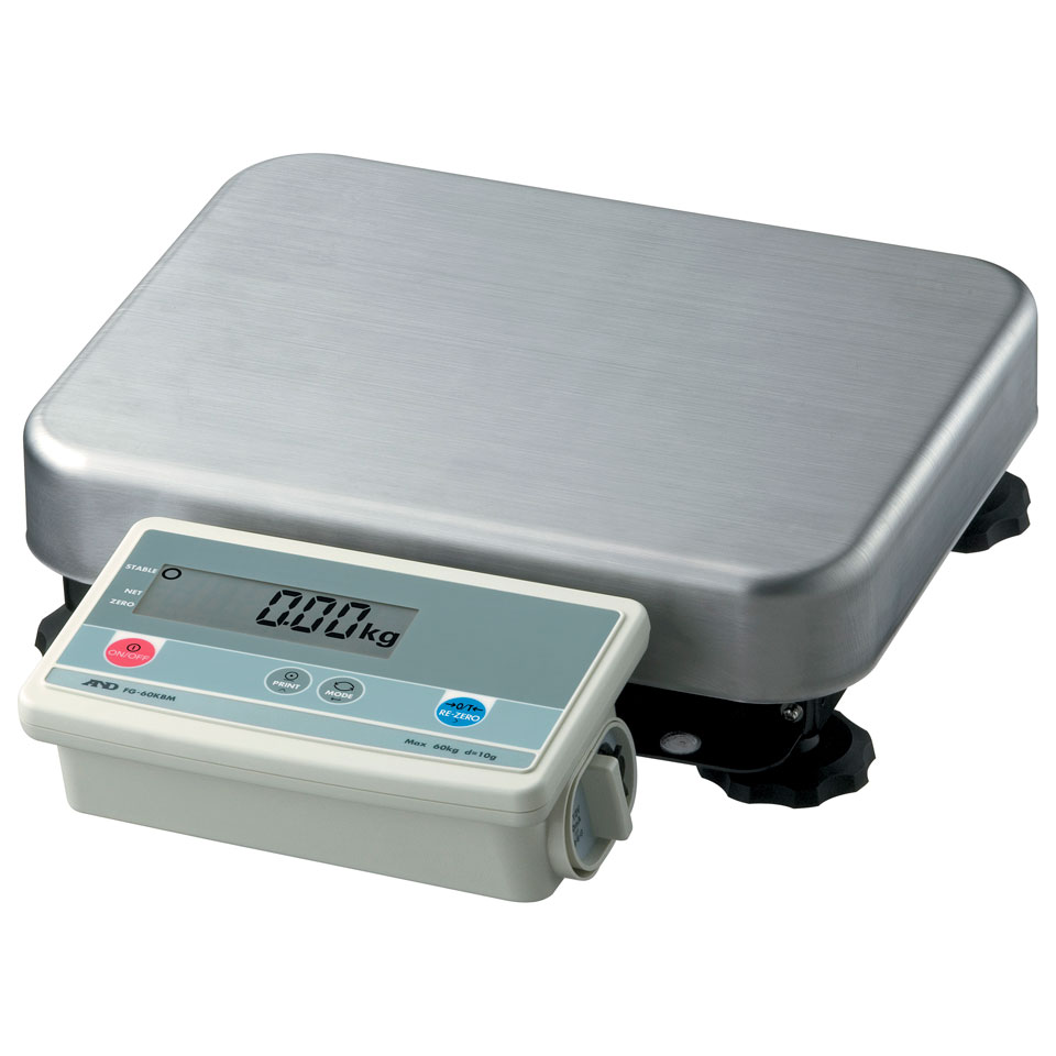 Platform scales AND FG-60KBM (60 kg, 5/10/20 g, external calibration)