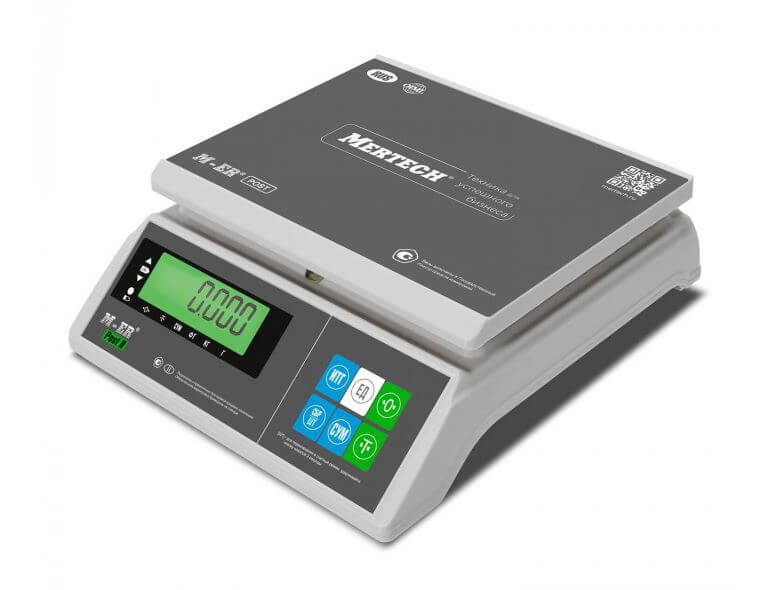 Portion scales Mertech M-ER 326 AFU-32.1 Post II LCD (32 kg, 1 g, external calibration), 3061