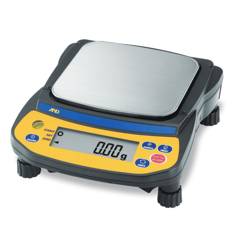 Laboratory scales AND EJ-2000 (2100 g, 0.1 g, external calibration)