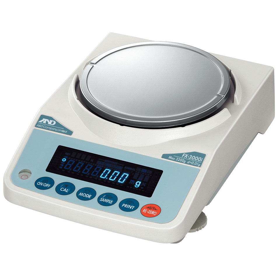 Laboratory scales AND DL-3000 (3200 g, 0.01 g, external calibration)