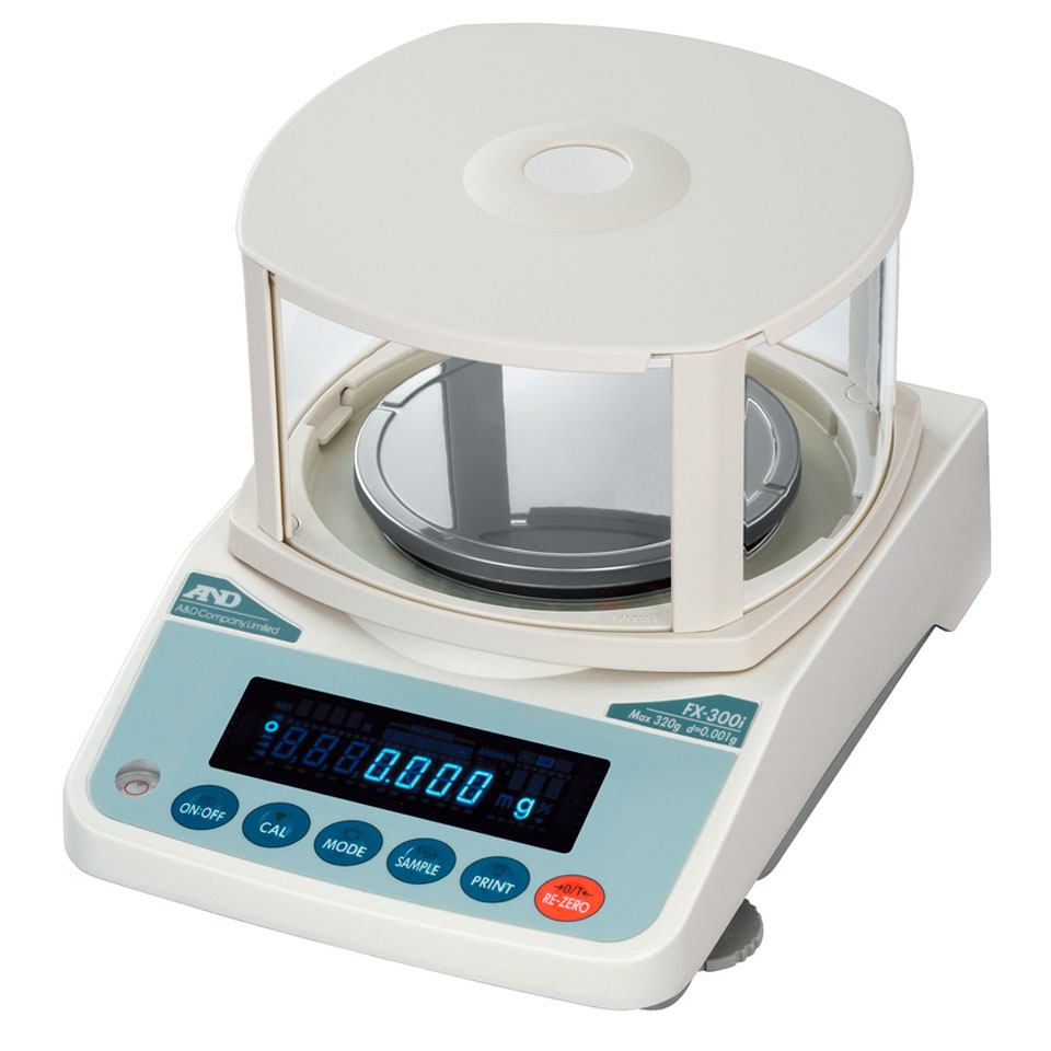 Laboratory scales AND DX-200 (220 g, 0.001 g, internal calibration)