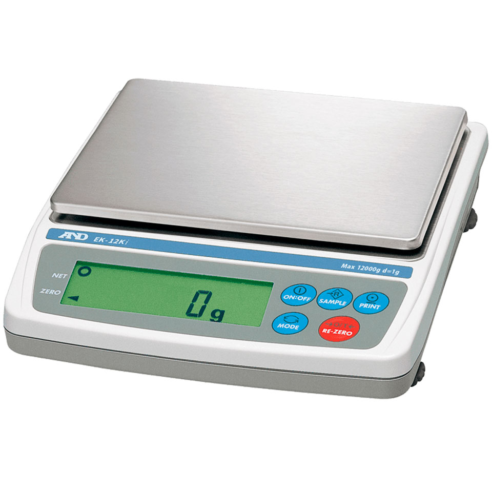Laboratory scales AND EK-12Ki (12000 g, 1 g, external calibration)