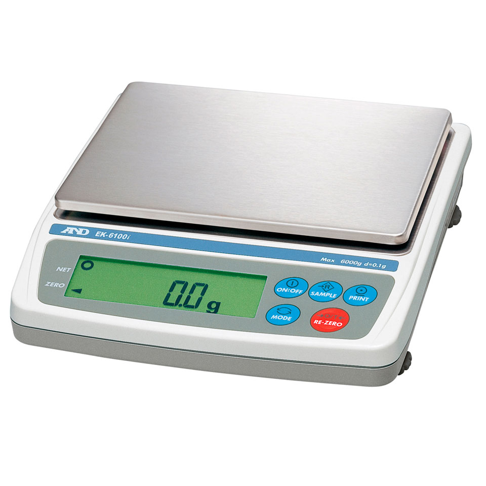 Laboratory scales AND EK-6100i (6000 g, 0.1 g, external calibration)