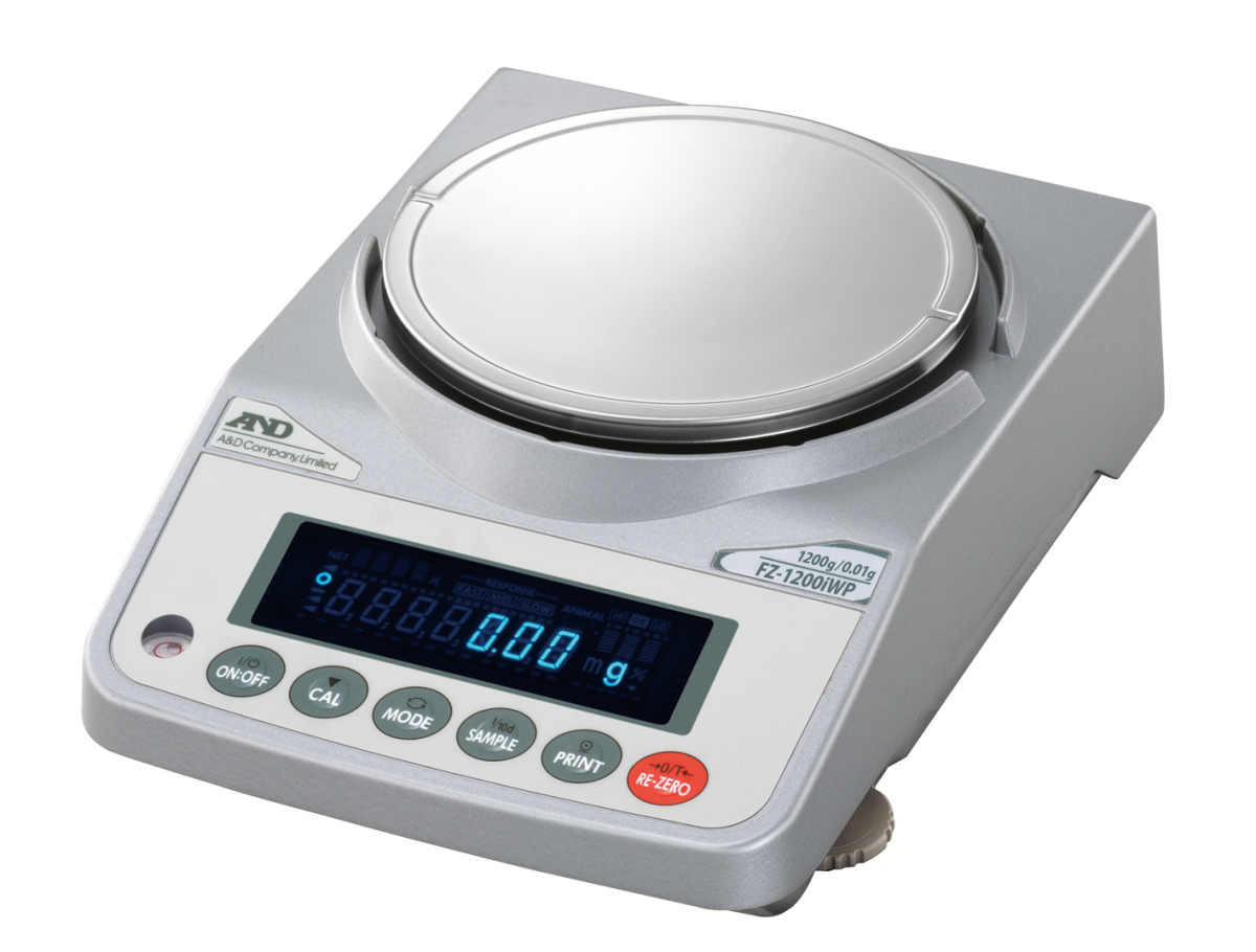 Laboratory scales AND DX-1200WP (1220 g, 0.01 g, internal calibration)